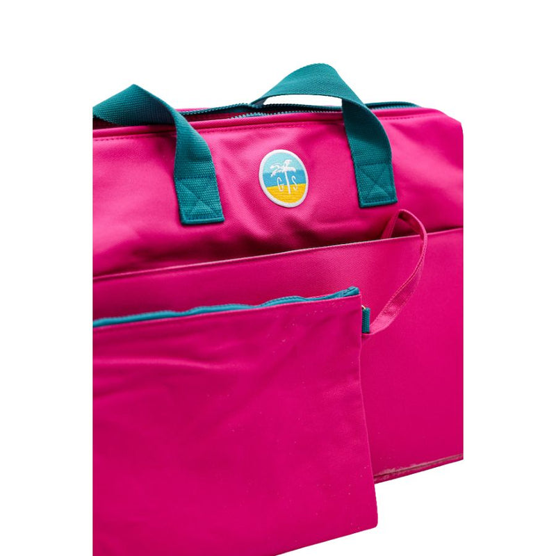 Gulf Shores Hinged Insulated Tote with matching wristlet