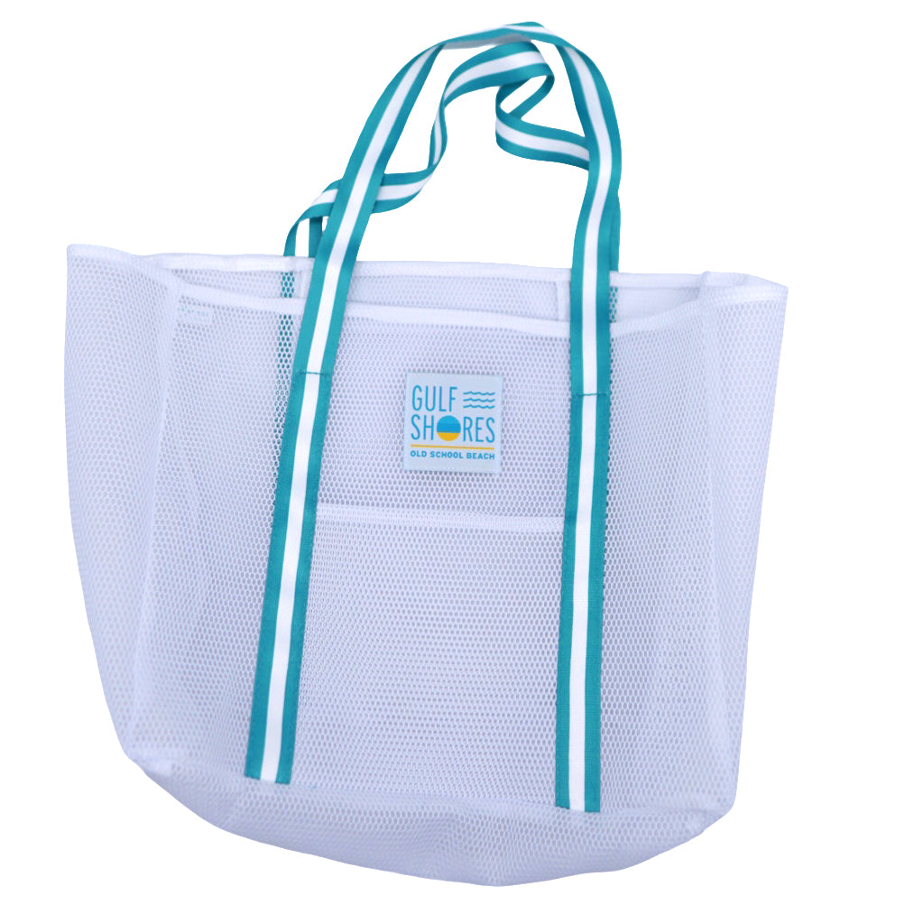 Mesh Tote Old School Beach