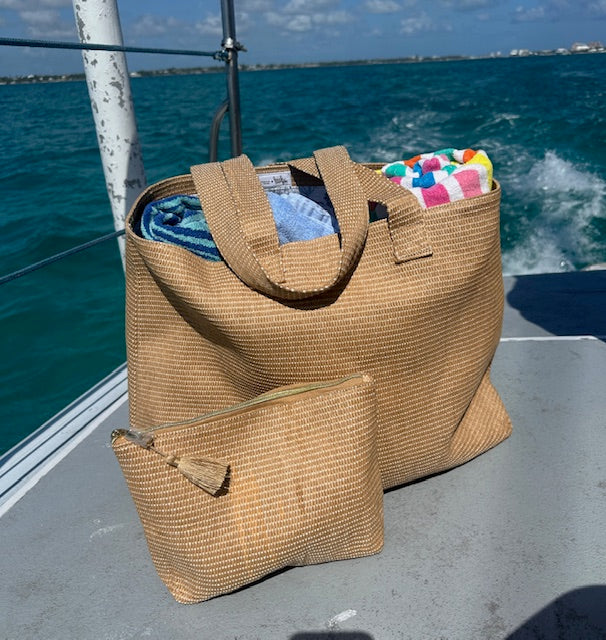 Raffia Large Tote
