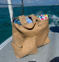 Raffia Large Tote