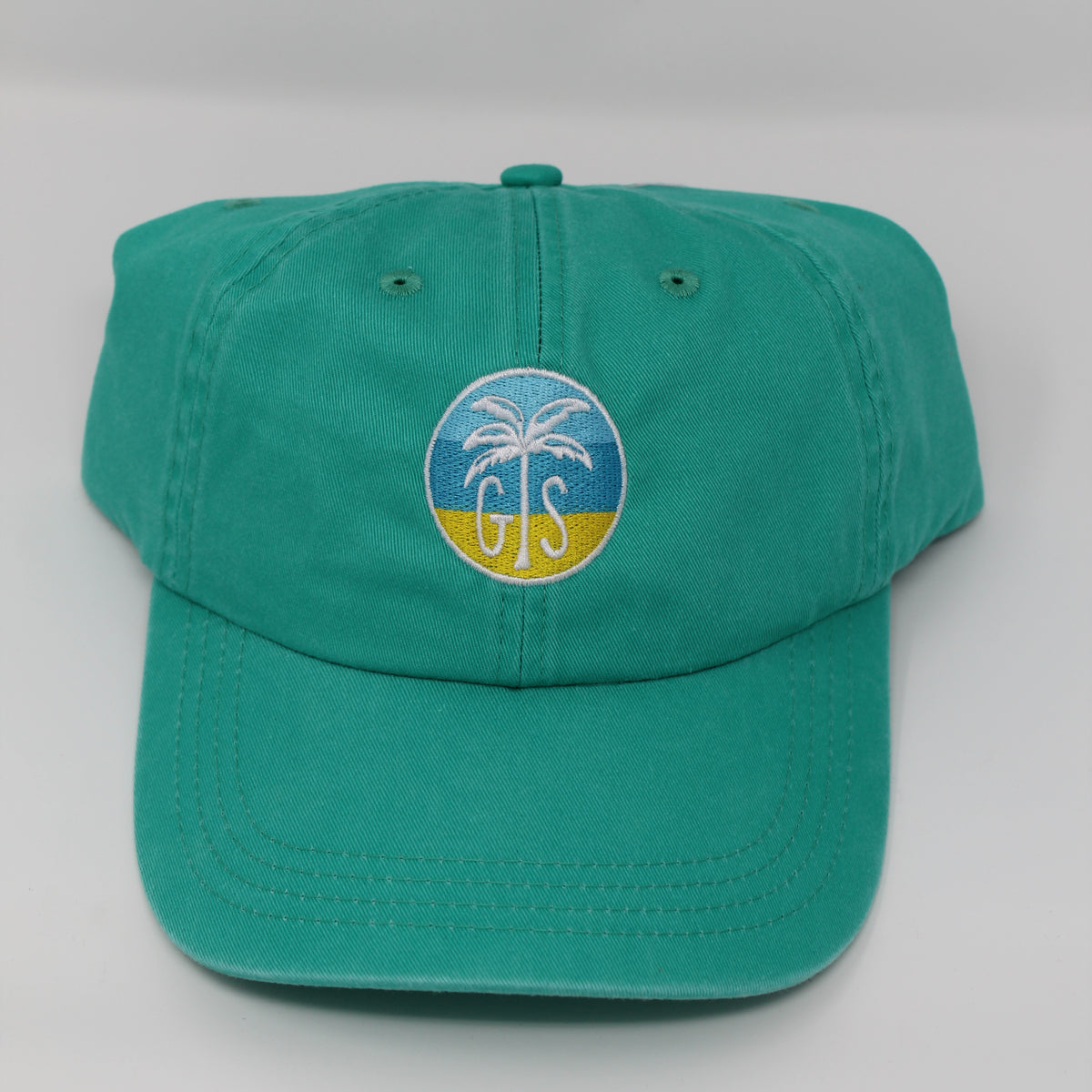 pigment dyed ladies cap green